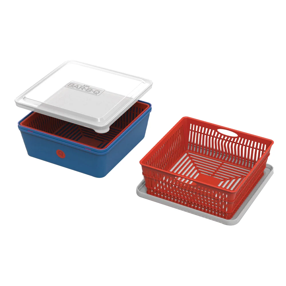 40408Y Marinator, Plastic, Blue/Red, 11-1/2 in Long, 1/2 in Wide, 5 in Deep