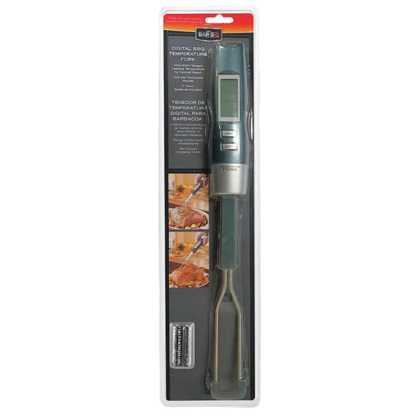 40112Y BBQ Temperature Fork, Digital Display, Silver - Mr. BAR-B-Q