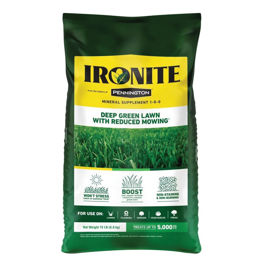 100544883 Mineral Supplement 1-0-0 Fertilizer, Granular, 5000 sq-ft, 15 lb Bag, 1-0-0 N-P-K Ratio