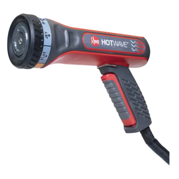 HotWave HTW018120 Multi-Purpose Hose Sprayer, 5/8 in, Plug-In, Plastic, Red/Black/Gray, Insulated Grip