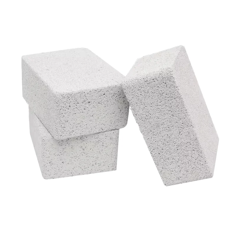 3400024 Griddle Cleaning Stone Replacement Pack, Limestone Bristle, White Bristle, Easy-Grip Handle