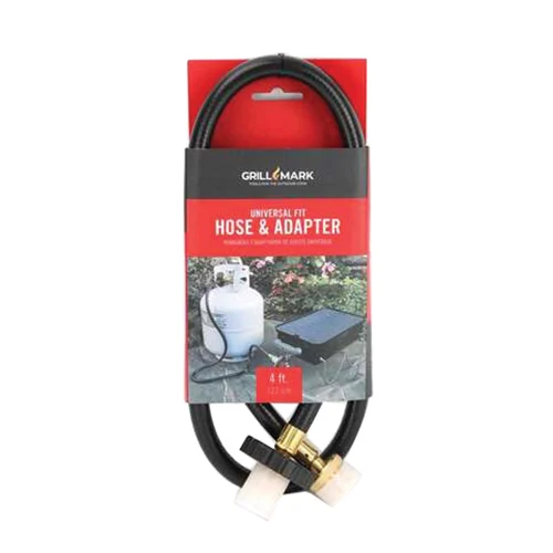 00361ACE Gas Line Hose and Adapter, 4 ft L, Plastic - Grillmark