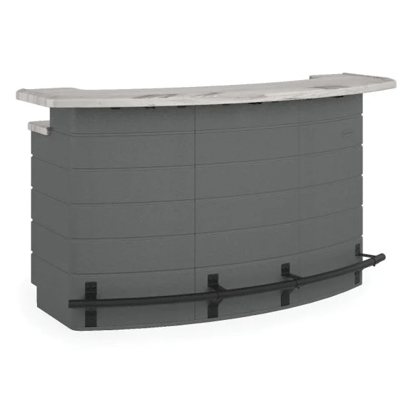 Backyard Oasis BMEB2000 Entertaining Bar, 150 lb Seating, Plastic Table - Suncast