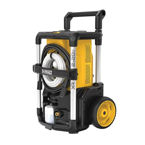 DCPW1600Y2 Pressure Washer Kit, Battery Included, 12 Ah, 20 V, 1.2 gpm, 1600 psi Pressure, 25 ft L Hose - DEWALT