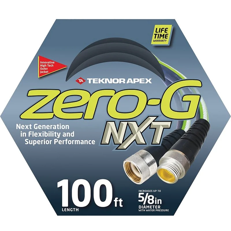 5100-100 Garden Hose, 5/8 in, 100 ft L, FNPT, Hybrid Polymer, Gray