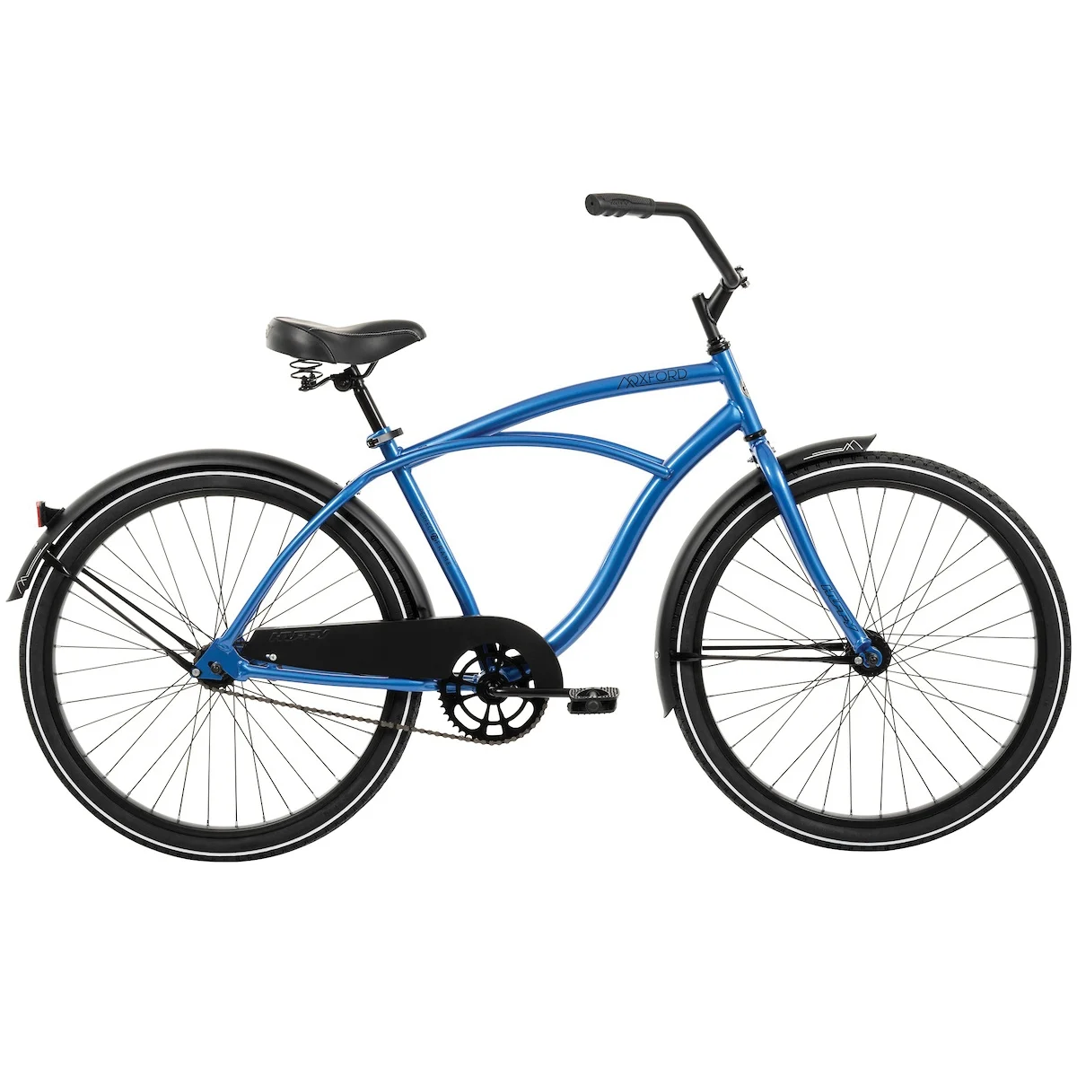 66622 Cruiser Bicycle, Men's, 12 +, Steel Frame, Coaster Brake, 26 in Dia Wheel, Blue - Huffy