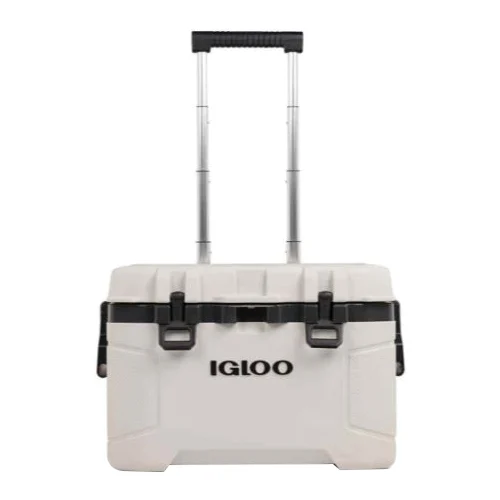 Trailmate Series 0034940 Wheeled Cool Box, 52 qt Cooler, Plastic, Bone, 5 day Ice Retention - Igloo