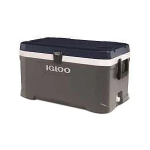 Maxcold Latitude Series 49972 Cooler, 70 qt Cooler, Polyurethane, Blue/Gray, 5 days Ice Retention - Igloo