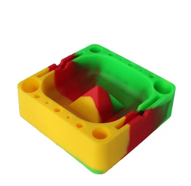 Dab Station: Silicone Dab Tray: Banger, Carb Cap, Dab Tool Holder: Rasta - VapeBrat