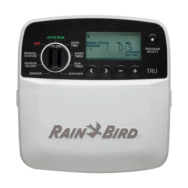 TRU Series TRU6I Indoor Irrigation Controller, 6-Station, 3-Program, 12 Start Times per Program, Wall
