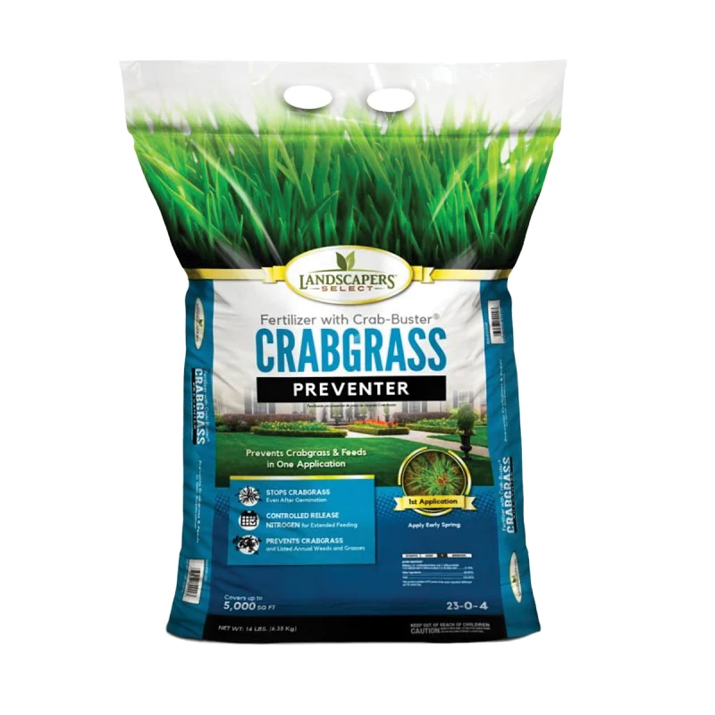 7615347 Crabgrass Killer Fertilizer, 14 lb Bag, Granular, 23-0-4 N-P-K Ratio
