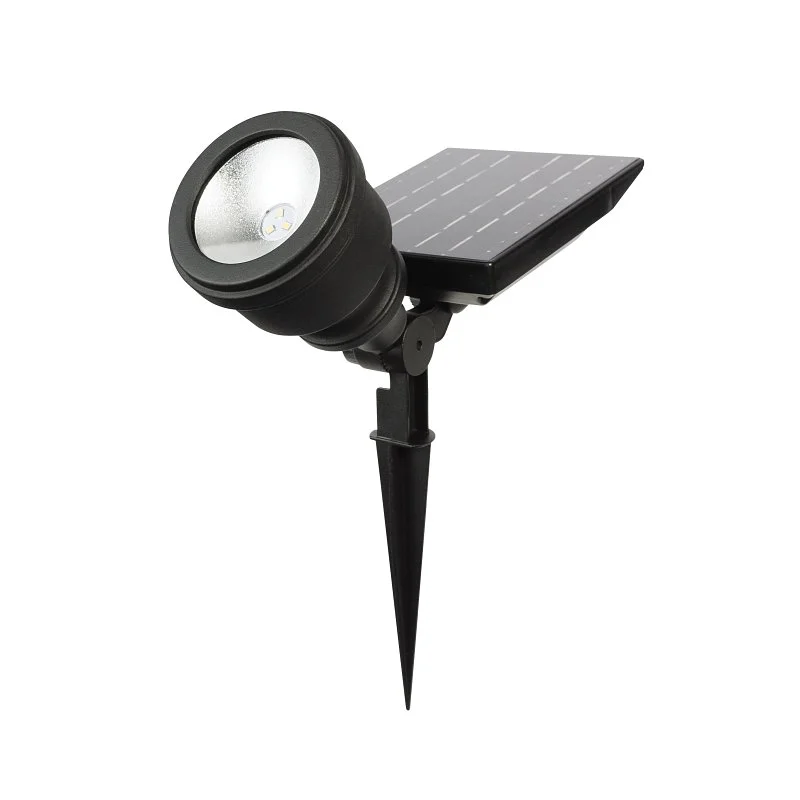 28212 Spotlight Solar Light, Lithium-Ion Battery, 1-Lamp, LED Lamp, Black, Battery Included: Yes