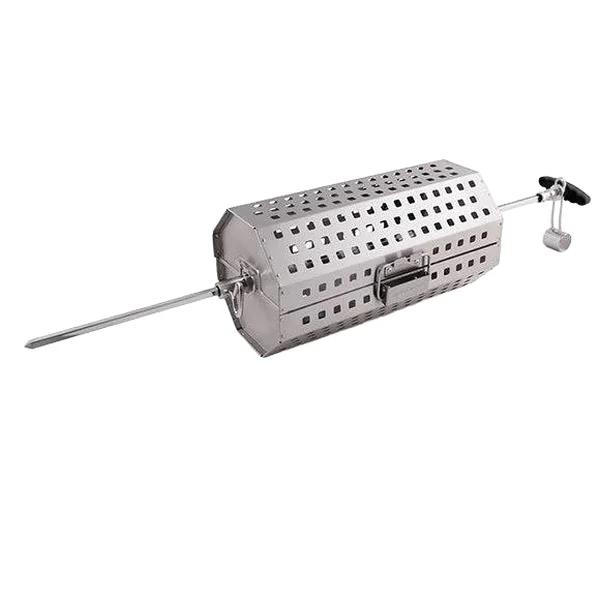 64875 Rotisserie Tumble Basket, Stainless Steel Spit Rod - Broil King