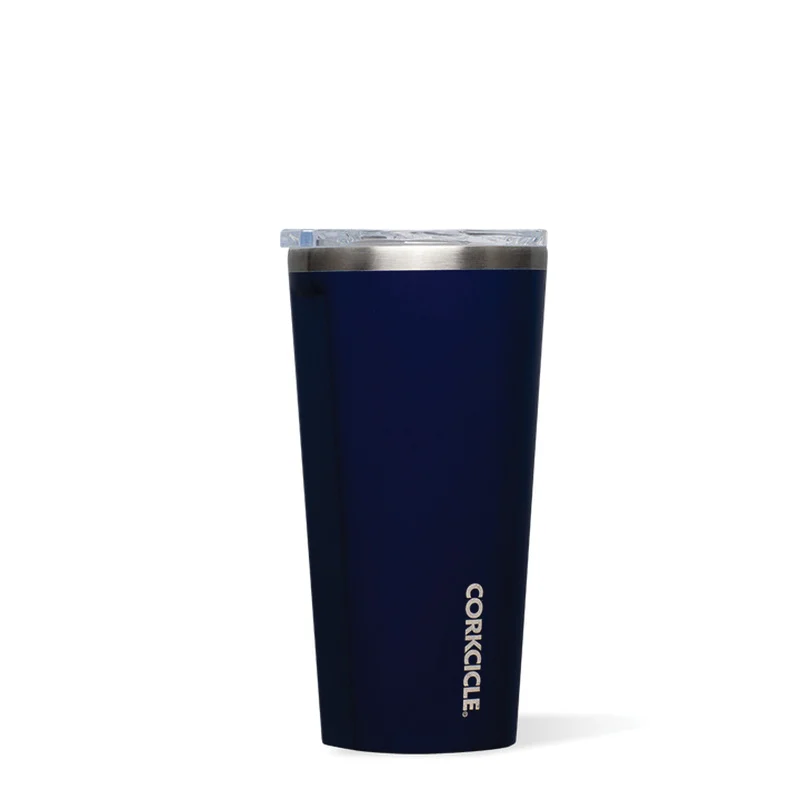 2124GMN Classic Tumbler, 24 oz, Shatterproof, Sliding Lid, Stainless Steel, Gloss Midnight Navy, Insulated - Corkcicle