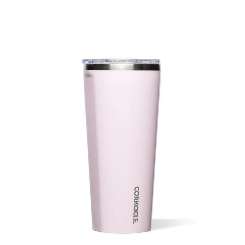 2124GPF Classic Tumbler, 24 oz, Shatterproof, Sliding Lid, Stainless Steel, Powder Puff, Insulated - Corkcicle