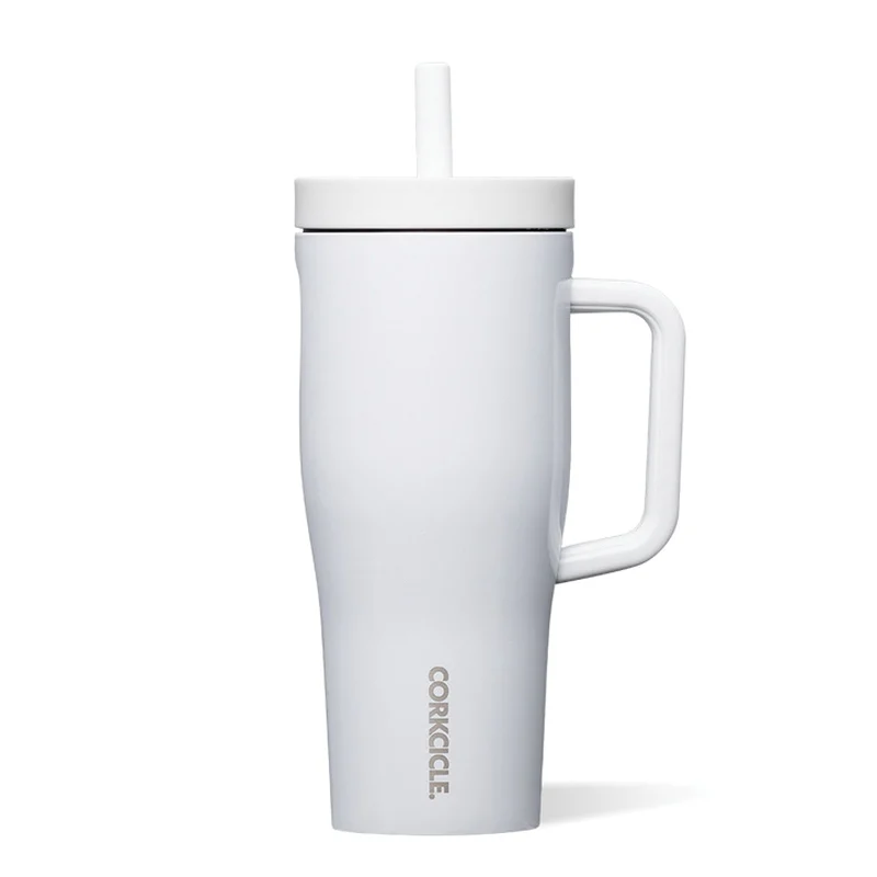 2222GW Leakproof Tumbler, 22 oz, Twist to Lock Lid, Steel, Gloss White, Insulated - Corkcicle