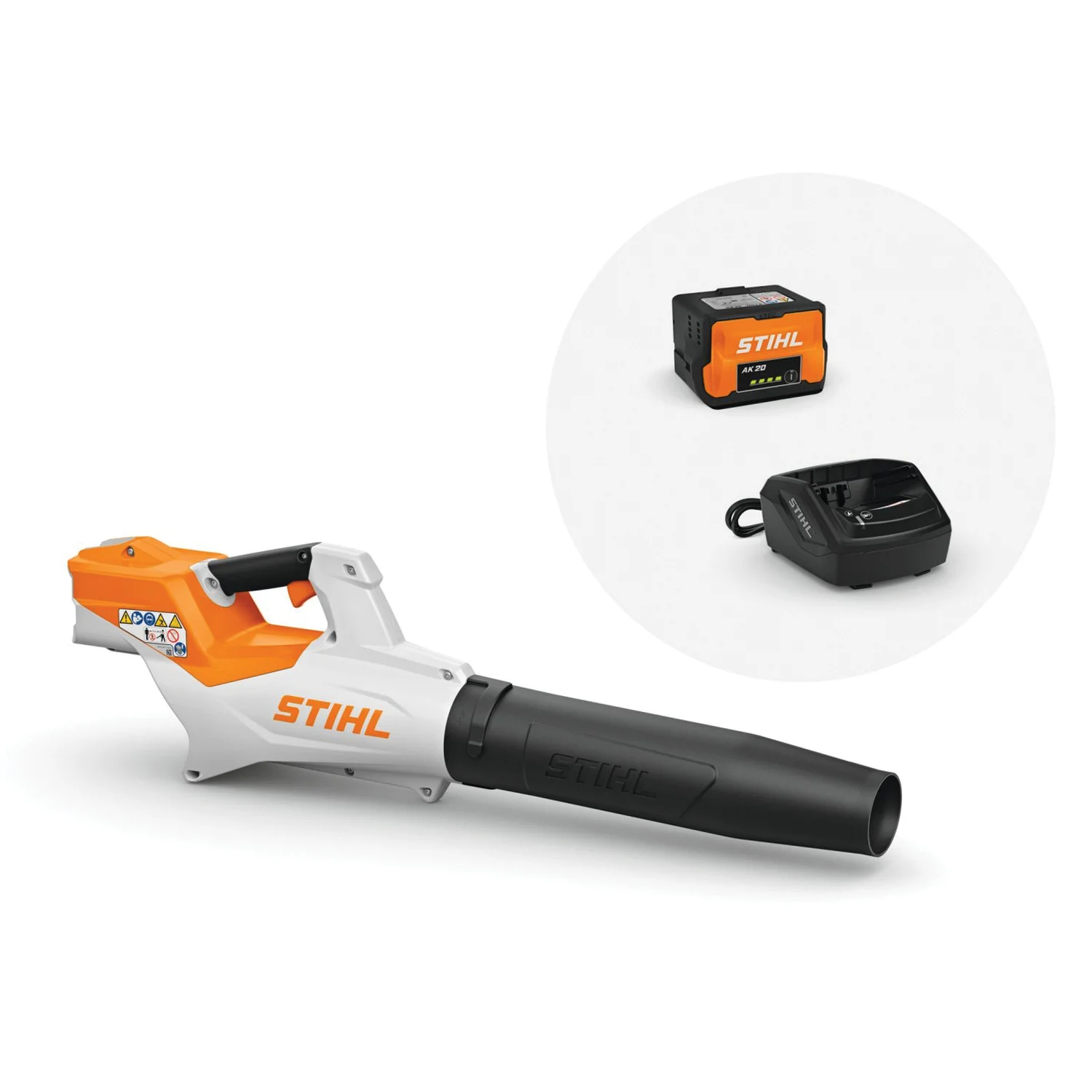 BGA 50 Series BA05-011-5919-US Blower, Battery Included, 36 V, 455 cfm Air, 115 min Run Time with variable speed, Black, Orange, White