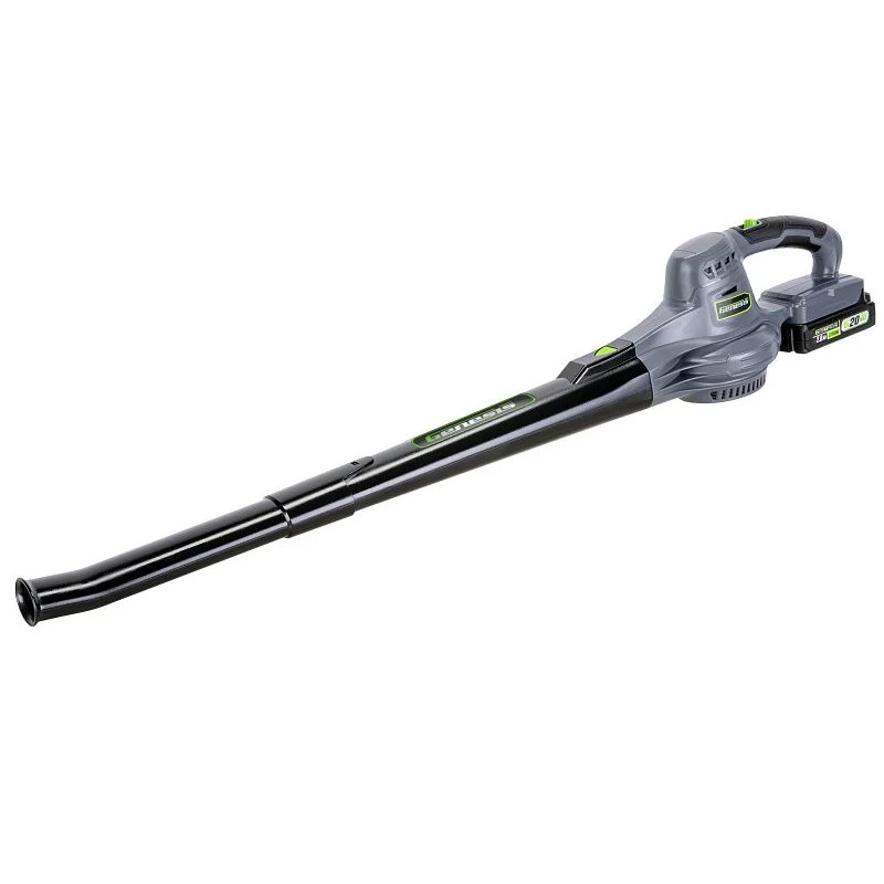 GLGBS20B Blower, Battery Included, 2 Ah, 20 V, Lithium-Ion, 2-Speed, 70, 95 cfm Air, Black, Gray, Lime Green