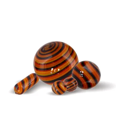 Ultimate Terp Slurper Marble Set - Blender Banger Set: VapeBrat Orange