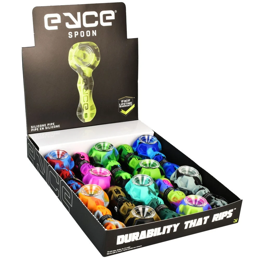 Eyce Silicone Spoon Pipe | 4.25" | Assorted Colors | 10ct Display - New