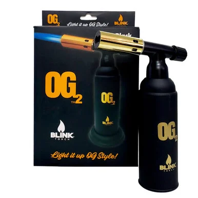 Dabbing Torch: Blink OG2 Dual Flame Butane Torch - Black