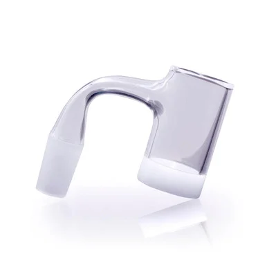 Full Weld Opaque Bottom Quartz Banger: 14mm Male 90 Degree - 25mm Bucket
