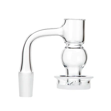 Round Belly Banger: Full Weld Terp Slurper - 14mm Male 90 Degree