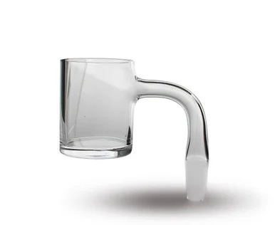 30mm Quartz Bucket Banger: 10mm Male 90 Degree - Full Weld Dab Banger