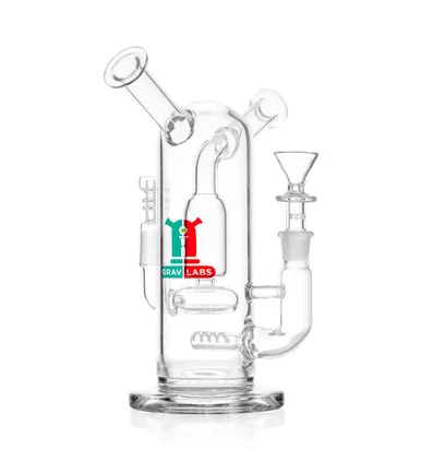 Double Bowl or Banger Android Dab Rig by GRAV 10"