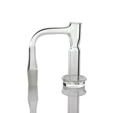 Control Tower Terp Slurper Quartz Banger Flair Dish: 14mm Male 90 Degree Full Weld XL - VapeBrat
