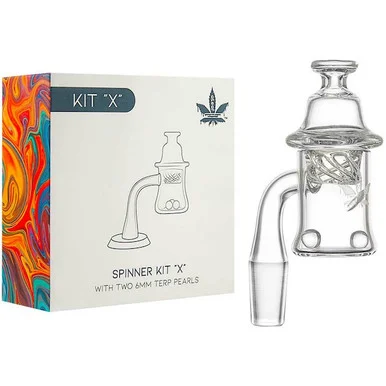 Spinner Kit "X": 14mm 90 Degree Male Bell Bottom Banger Kit - aLeaf