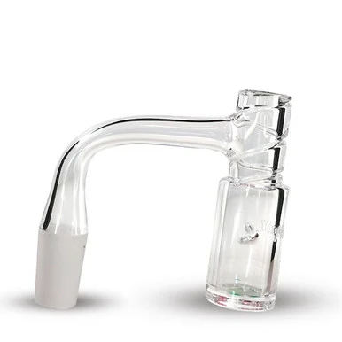 Extreme Auto Spinner Blender Splashguard Quartz Banger: 14mm Male 90 Degree Full Weld - VapeBrat