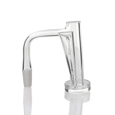 Full Weld Terp Slide Control Tower Terp Slurper Banger: 10mm Male 90 Degree Angle - VapeBrat
