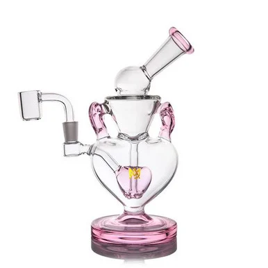 Limited Edition MJ Arsenal Valentines 7" Recycler Dab Rig Kit: Melting Hearts