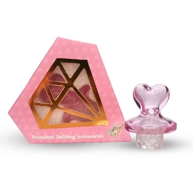 Pink Heart Spinner Carb Cap: Self Love Self Care Series by Preppy La Peui