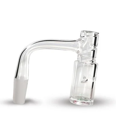 Extreme Auto Spinner Blender Splashguard Quartz Banger: 10mm Male 90 Degree Full Weld - VapeBrat