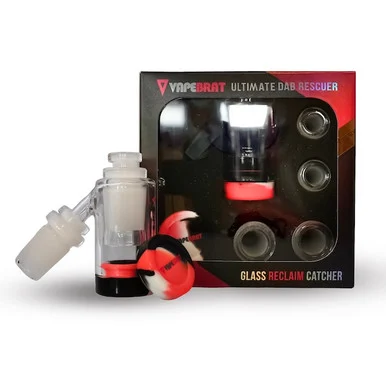 Universal Reclaim Catcher: 10mm,14mm,18mm Male 45 Degree Pipe Joint to 10mm, 14mm, 18mm Female Banger Joint - VapeBrat