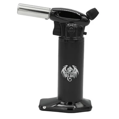 7" Single Jet Dab Torch: Special Blue Toro (Black) - Scorch Torch