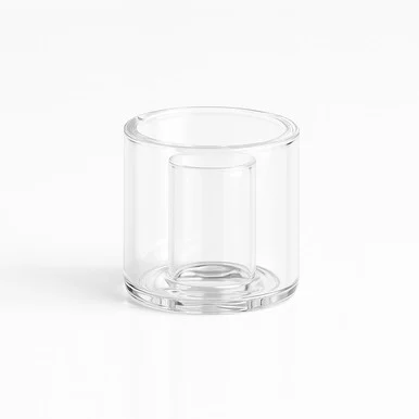 25mm Quartz Deep Dish Replacement Quartz for Hybrid Dab Nail 26mm Height - VapeBrat