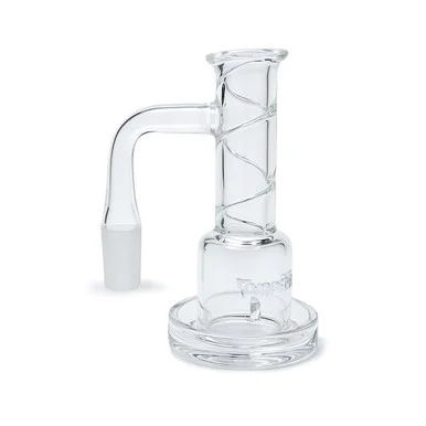 Control Tower Swirl Blender Splashguard Banger: Full Weld 14mm Male 90 Degree - VapeBrat