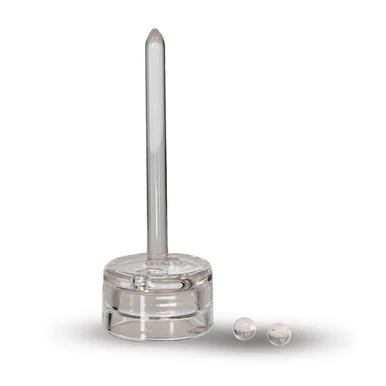 25mm Titanium Or Hybrid Dab Nail Spinner Carb Cap w/ Two 6mm Terp Pearls Kit - VapeBrat