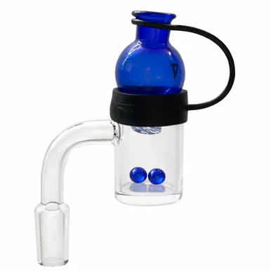 25mm Spinner Bubble Carb Cap Kit: Bubble Cap, Two Terp Pearls & Dab Cap Tether - VapeBrat