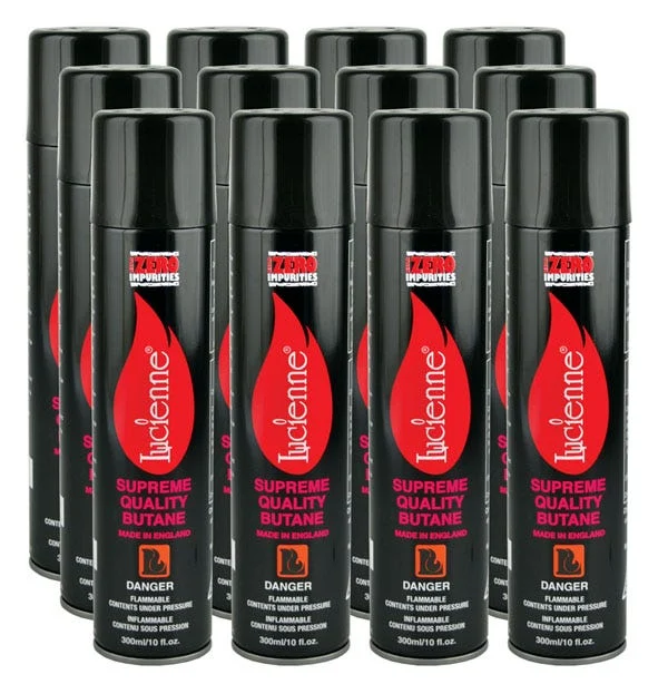 Lucienne Butane | 4x Refined | 300mL | 12ct Bundle - New