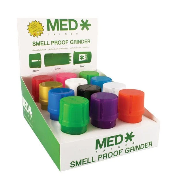 Medtainer Storage Container | Assorted Transparent Colors | 12ct Display - New