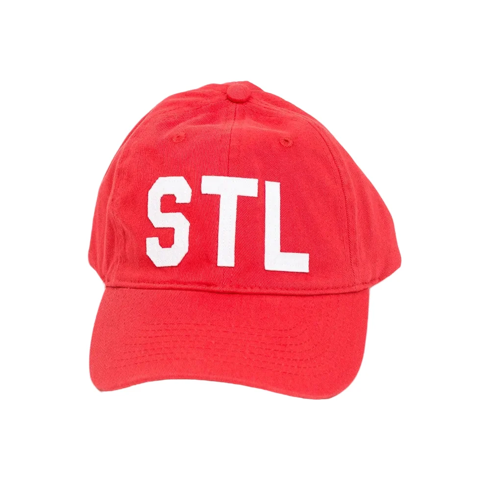 St. Louis "STL" Collegiate Dad Hat – Classic Red - Aviate Brand