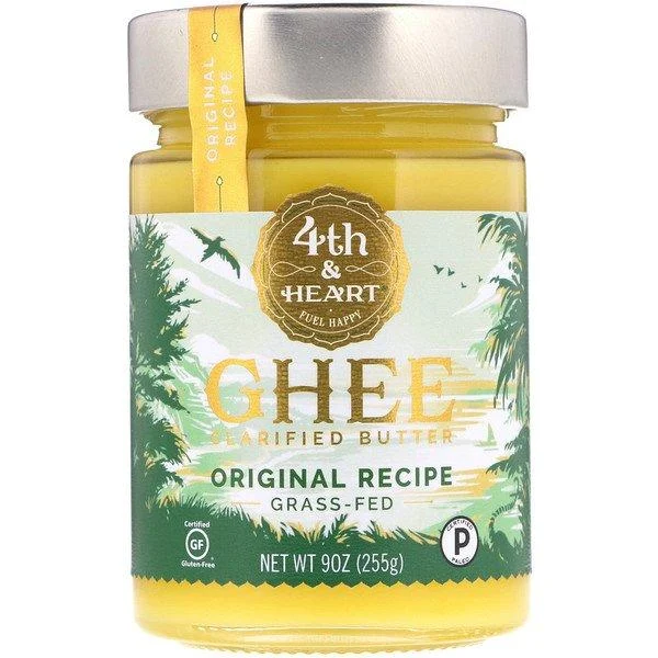 4th & Heart Ghee Clarified Butter Grass-Fed Original Recipe 9 oz (255 g)