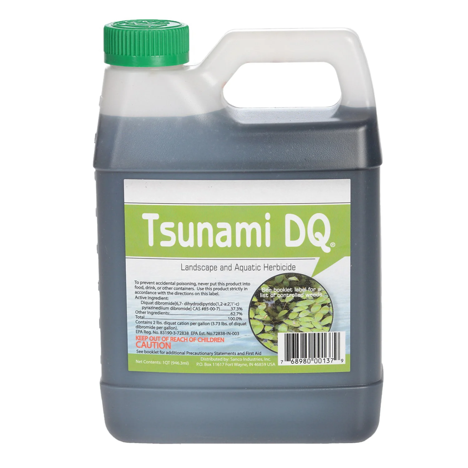 Tsunami DQ 00137 Herbicide, Liquid, 1 qt - Crystal Blue
