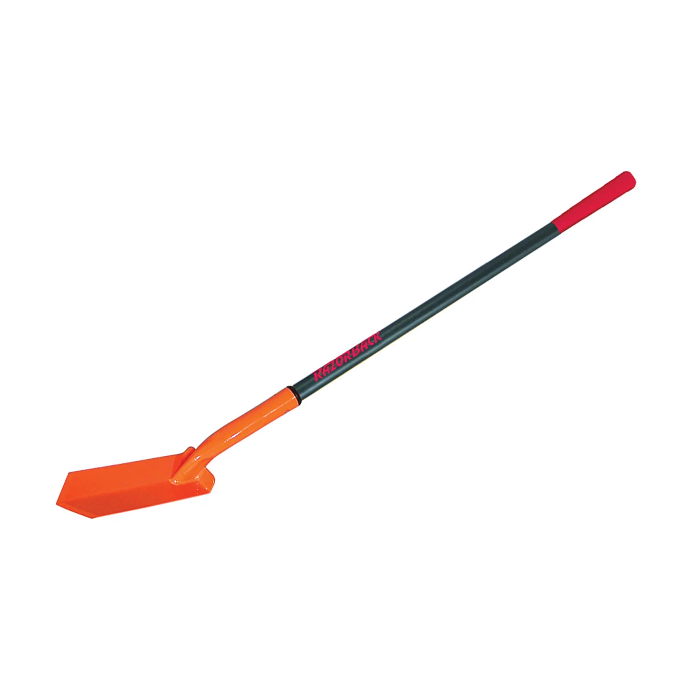 47034 Trenching Shovel, 4 in W Blade, Steel Blade, Fiberglass Handle, Extra Long Handle, 43 in L Handle - Razor-Back