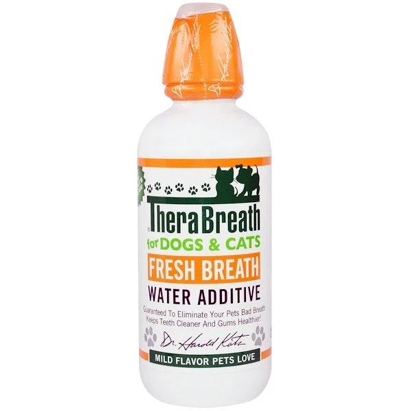 TheraBreath Fresh Breath Water Additive For Dogs and Cats Mild Flavor 16 fl oz (473 ml)