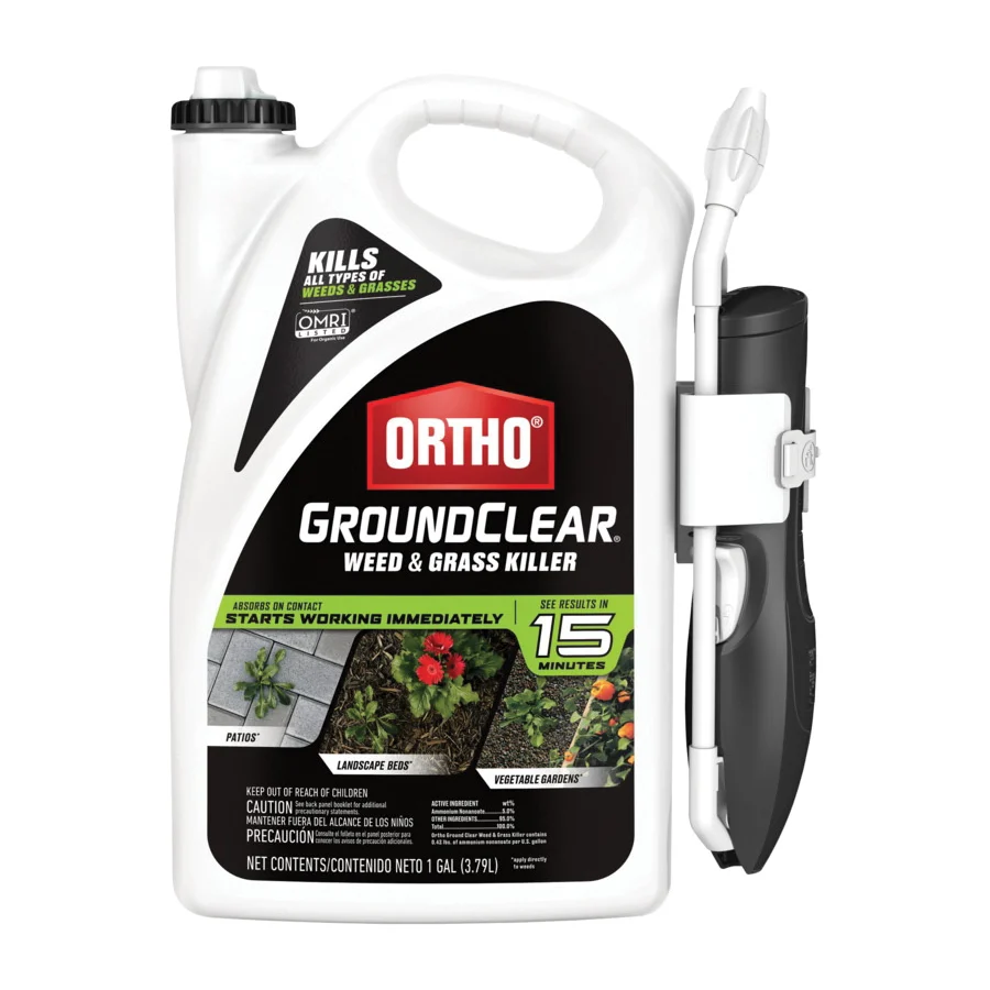 GroundClear 4613264 Weed and Grass Killer, Liquid, Spray Application, 1 gal Bottle - Ortho